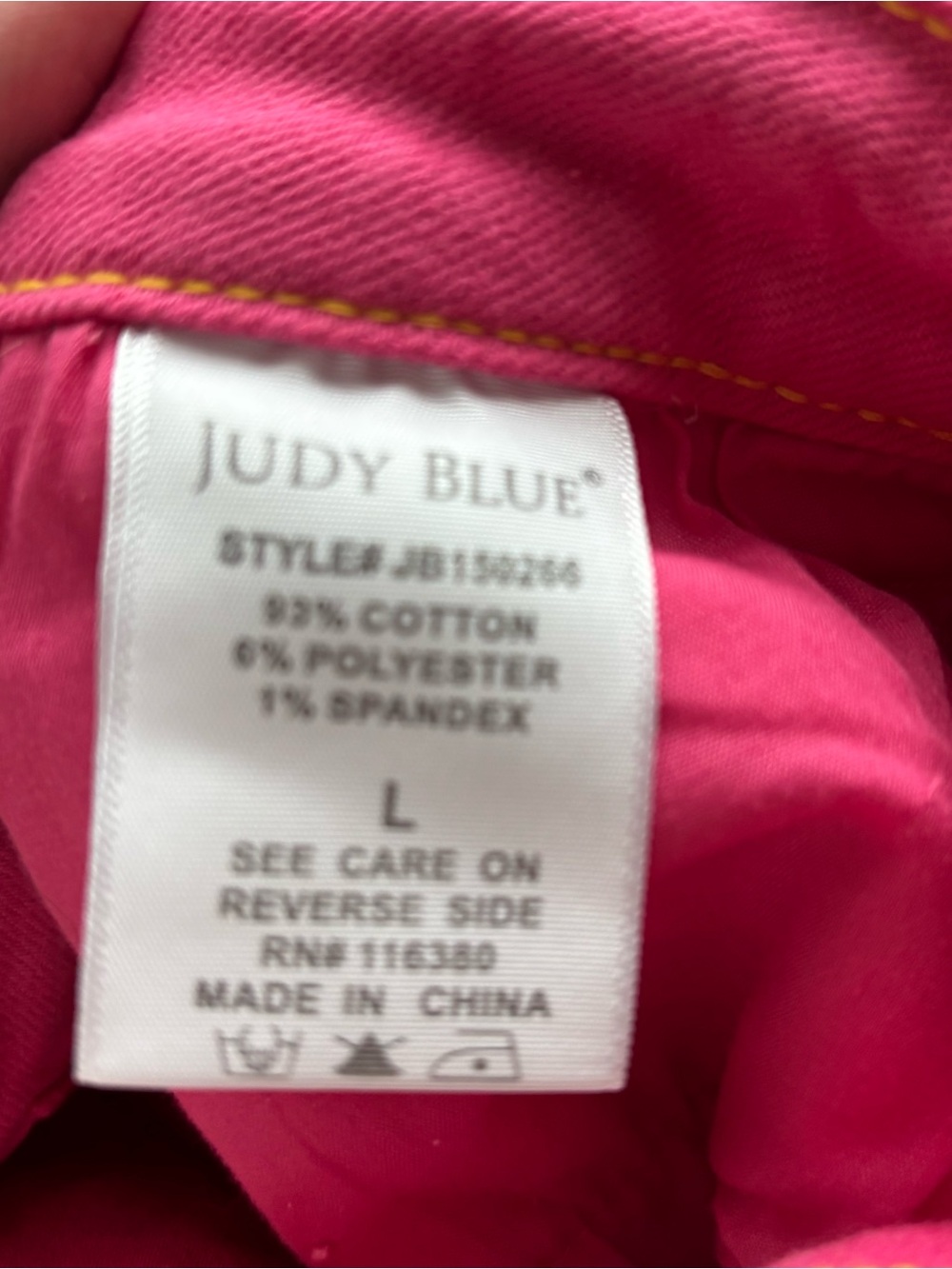 Judy Blue Hot Pink Denim Skirt - Picture 7 of 10